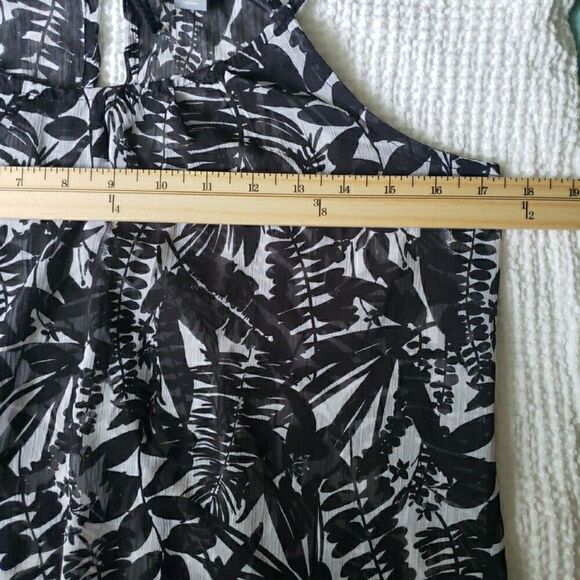 Old Navy Black White Spaghetti Strap Sheer Dress Women's Size S - Picture 10 of 10